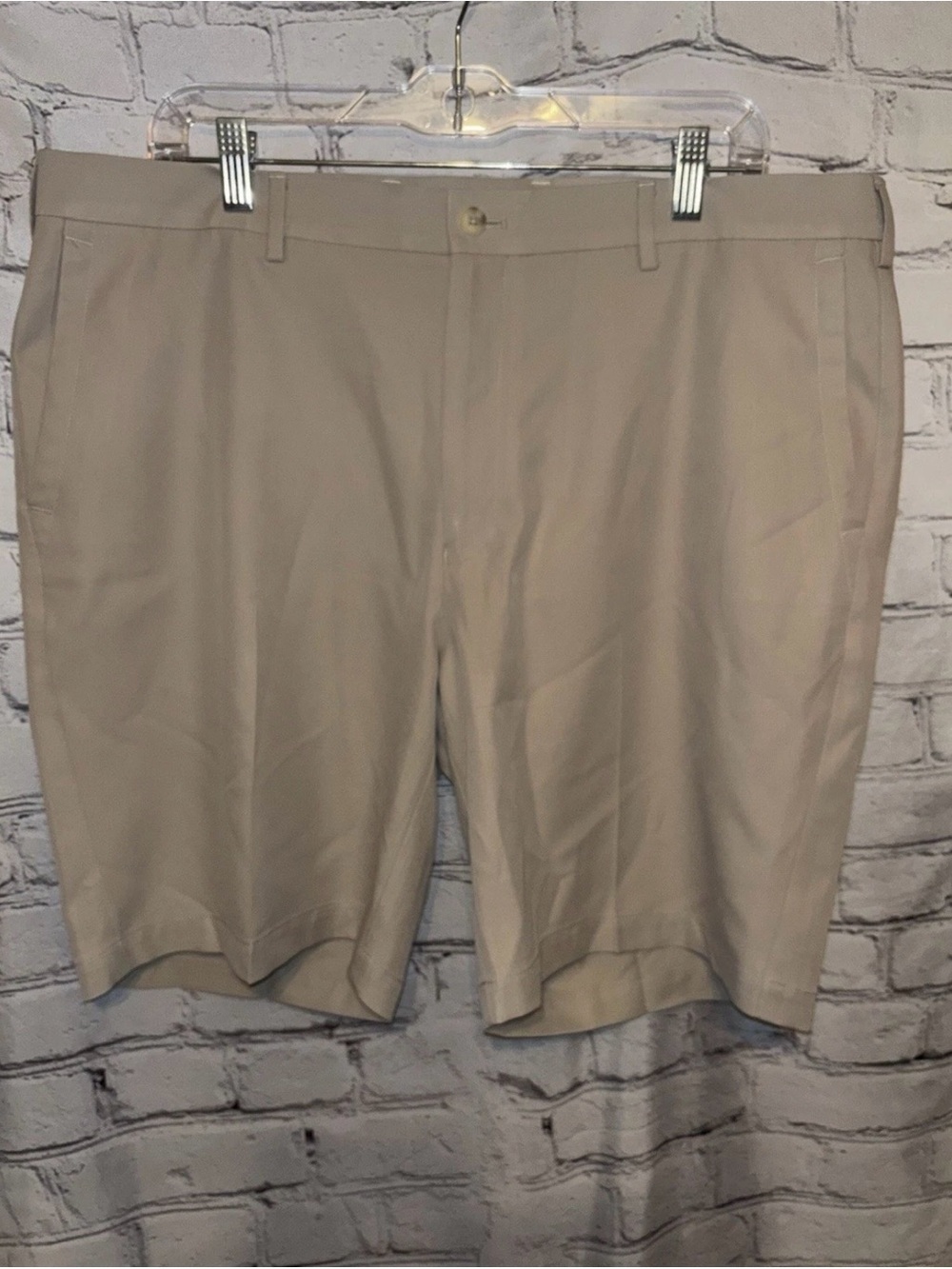 Peter Millar Salem Performance Golf Crown Sport Shorts Khaki Tan Chino Men’s 38
